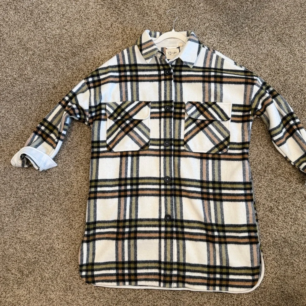 RD Style Checkered Wool Blend Jacket - Picture 5 of 11